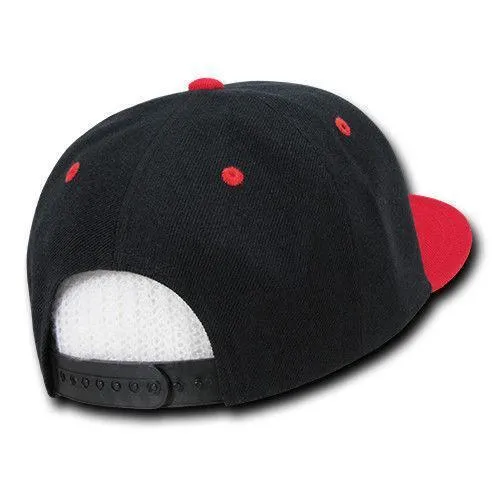 Decky Trendy Flat Bill Snapback Baseball 6 Panel Caps Hats Unisex