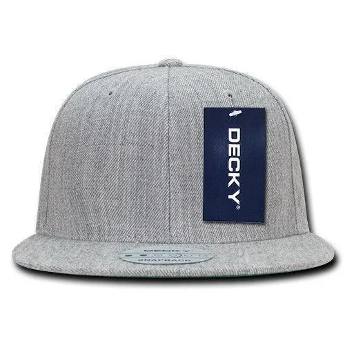 Decky Trendy Flat Bill Snapback Baseball 6 Panel Caps Hats Unisex