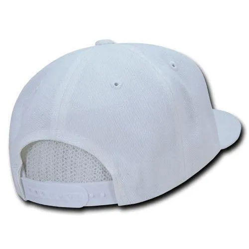 Decky Trendy Flat Bill Snapback Baseball 6 Panel Caps Hats Unisex