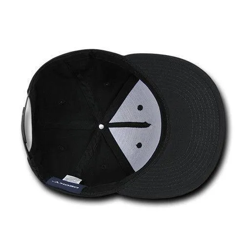 Decky Trendy Flat Bill Snapback Baseball 6 Panel Caps Hats Unisex