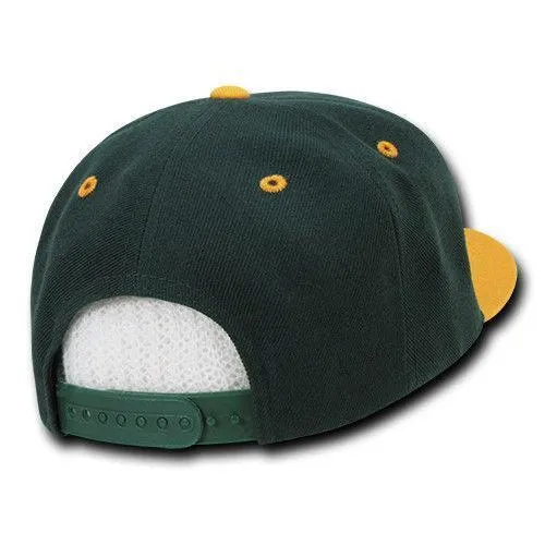 Decky Trendy Flat Bill Snapback Baseball 6 Panel Caps Hats Unisex