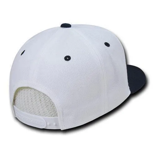 Decky Trendy Flat Bill Snapback Baseball 6 Panel Caps Hats Unisex