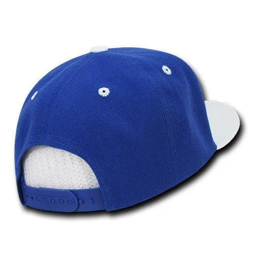 Decky Trendy Flat Bill Snapback Baseball 6 Panel Caps Hats Unisex