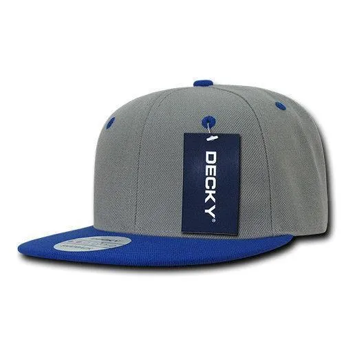 Decky Trendy Flat Bill Snapback Baseball 6 Panel Caps Hats Unisex