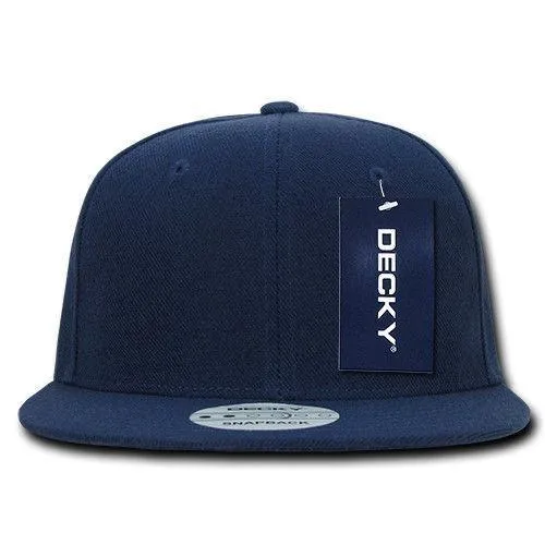 Decky Trendy Flat Bill Snapback Baseball 6 Panel Caps Hats Unisex