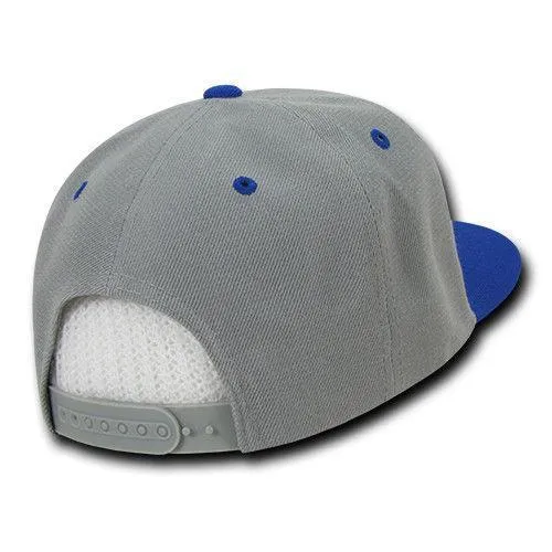 Decky Trendy Flat Bill Snapback Baseball 6 Panel Caps Hats Unisex