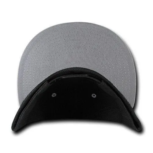 Decky Trendy Flat Bill Snapback Baseball 6 Panel Caps Hats Unisex