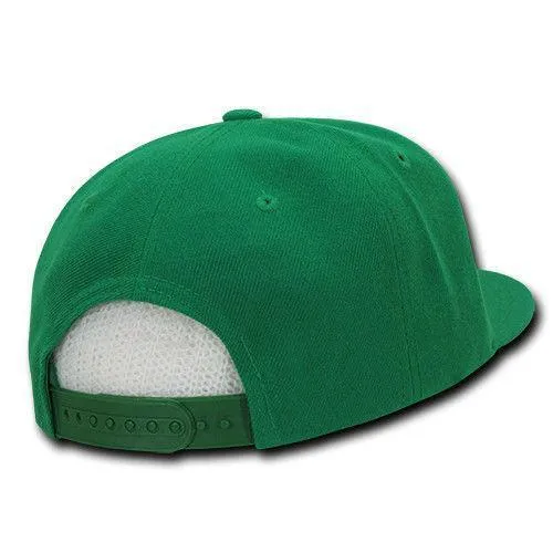 Decky Trendy Flat Bill Snapback Baseball 6 Panel Caps Hats Unisex