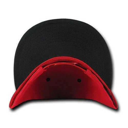 Decky Trendy Flat Bill Snapback Baseball 6 Panel Caps Hats Unisex