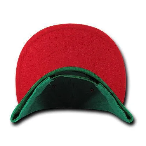 Decky Trendy Flat Bill Snapback Baseball 6 Panel Caps Hats Unisex