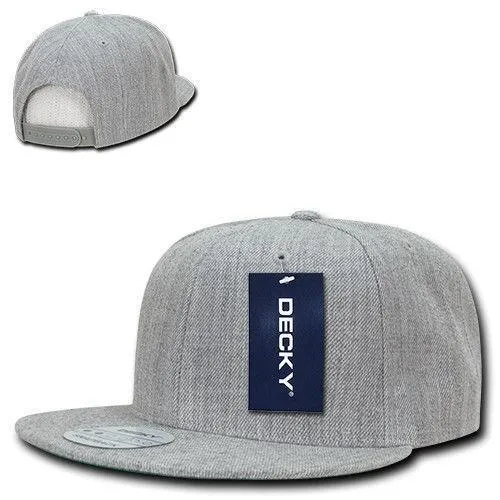 Decky Trendy Flat Bill Snapback Baseball 6 Panel Caps Hats Unisex