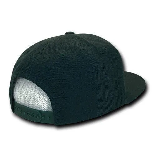 Decky Trendy Flat Bill Snapback Baseball 6 Panel Caps Hats Unisex