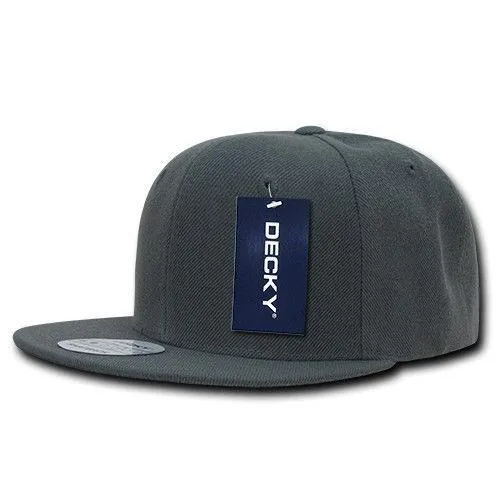 Decky Trendy Flat Bill Snapback Baseball 6 Panel Caps Hats Unisex