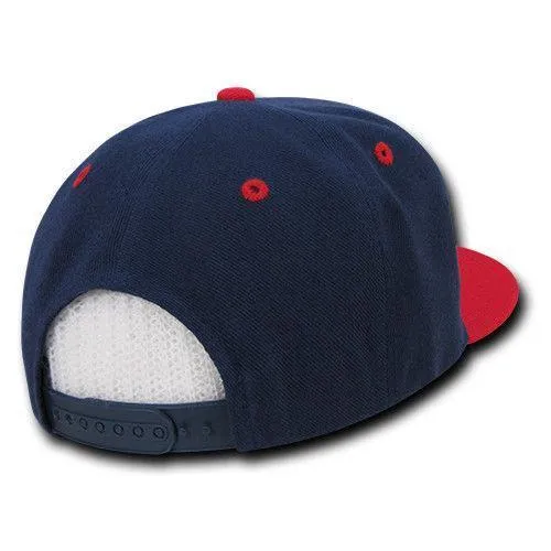 Decky Trendy Flat Bill Snapback Baseball 6 Panel Caps Hats Unisex