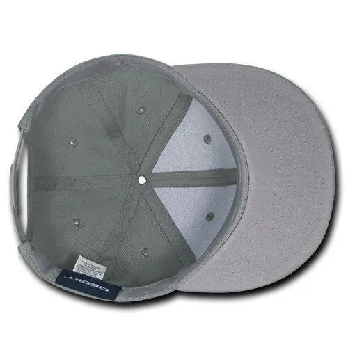 Decky Trendy Flat Bill Snapback Baseball 6 Panel Caps Hats Unisex