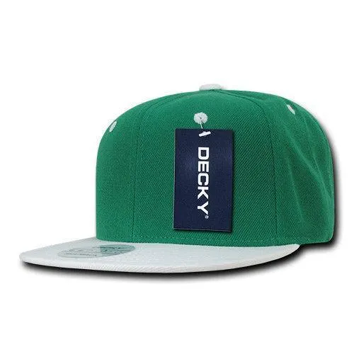 Decky Trendy Flat Bill Snapback Baseball 6 Panel Caps Hats Unisex