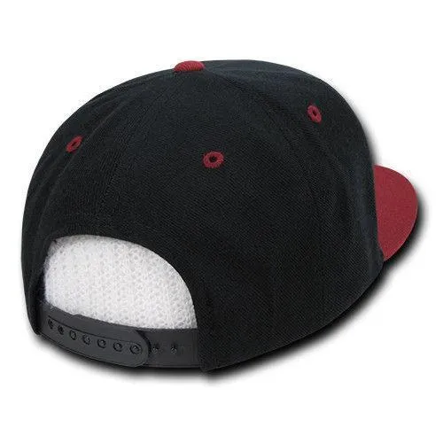 Decky Trendy Flat Bill Snapback Baseball 6 Panel Caps Hats Unisex