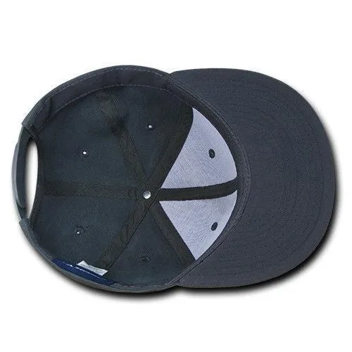 Decky Trendy Flat Bill Snapback Baseball 6 Panel Caps Hats Unisex