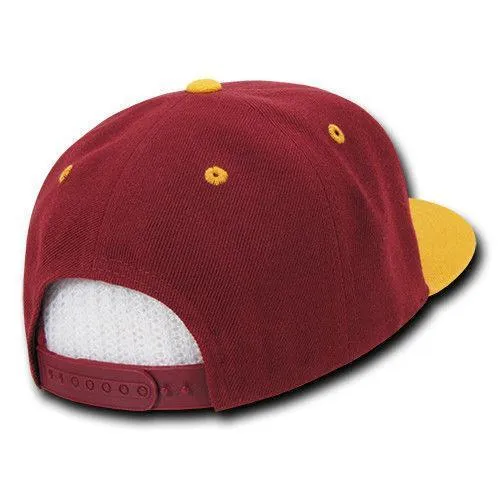 Decky Trendy Flat Bill Snapback Baseball 6 Panel Caps Hats Unisex