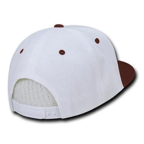 Decky Trendy Flat Bill Snapback Baseball 6 Panel Caps Hats Unisex