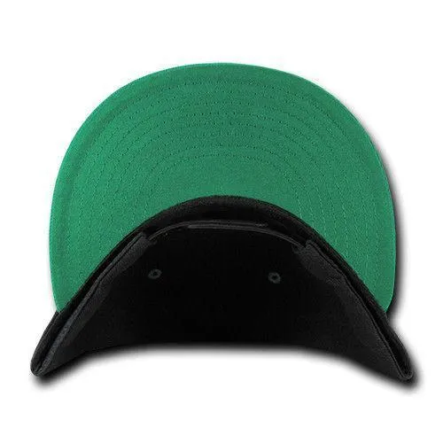 Decky Trendy Flat Bill Snapback Baseball 6 Panel Caps Hats Unisex