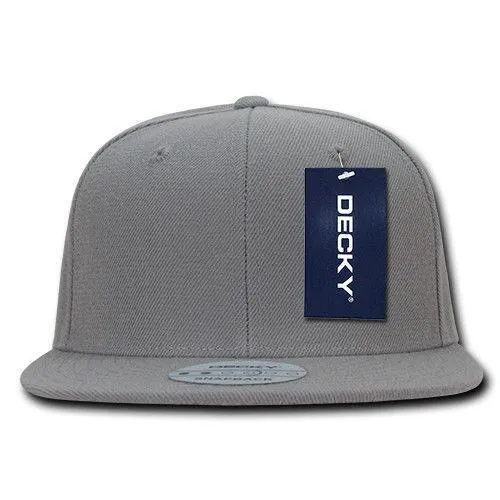 Decky Trendy Flat Bill Snapback Baseball 6 Panel Caps Hats Unisex