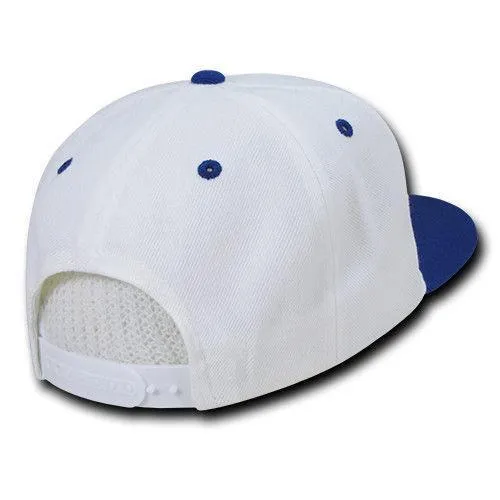 Decky Trendy Flat Bill Snapback Baseball 6 Panel Caps Hats Unisex