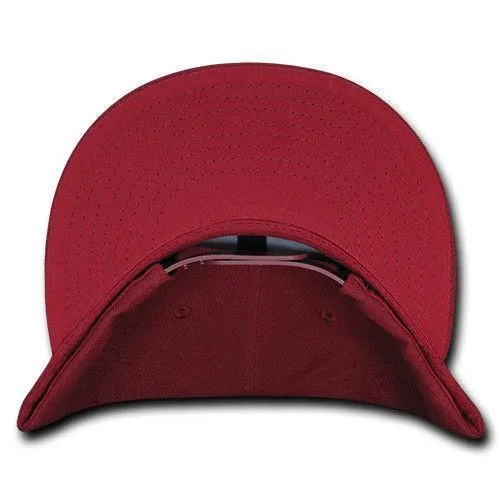 Decky Trendy Flat Bill Snapback Baseball 6 Panel Caps Hats Unisex