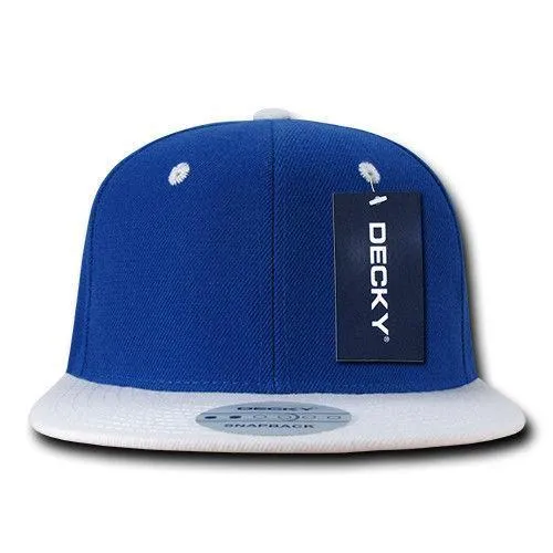 Decky Trendy Flat Bill Snapback Baseball 6 Panel Caps Hats Unisex