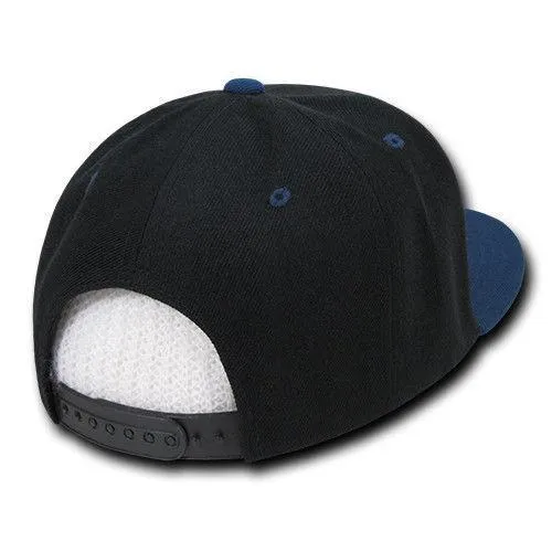 Decky Trendy Flat Bill Snapback Baseball 6 Panel Caps Hats Unisex