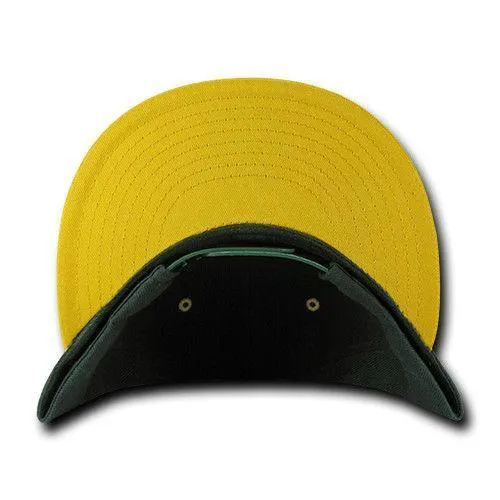 Decky Trendy Flat Bill Snapback Baseball 6 Panel Caps Hats Unisex