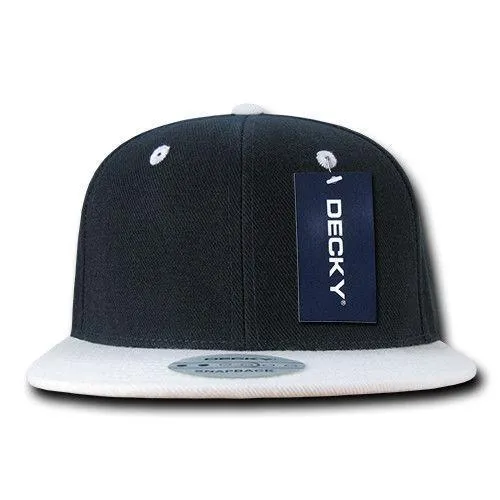 Decky Trendy Flat Bill Snapback Baseball 6 Panel Caps Hats Unisex