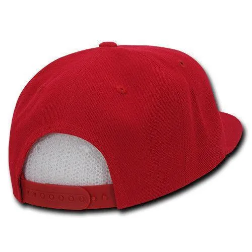 Decky Trendy Flat Bill Snapback Baseball 6 Panel Caps Hats Unisex