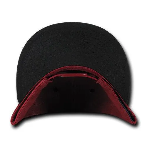 Decky Trendy Flat Bill Snapback Baseball 6 Panel Caps Hats Unisex