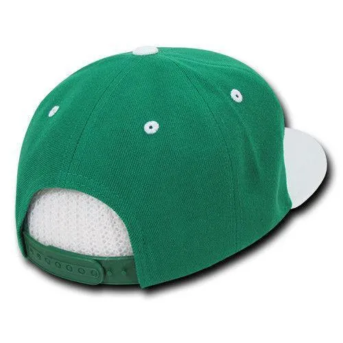 Decky Trendy Flat Bill Snapback Baseball 6 Panel Caps Hats Unisex