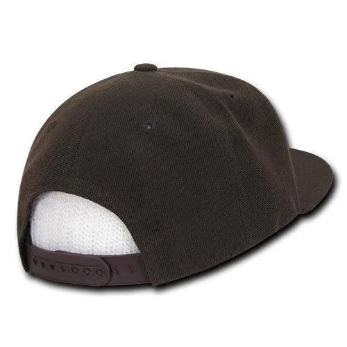 Decky Trendy Flat Bill Snapback Baseball 6 Panel Caps Hats Unisex