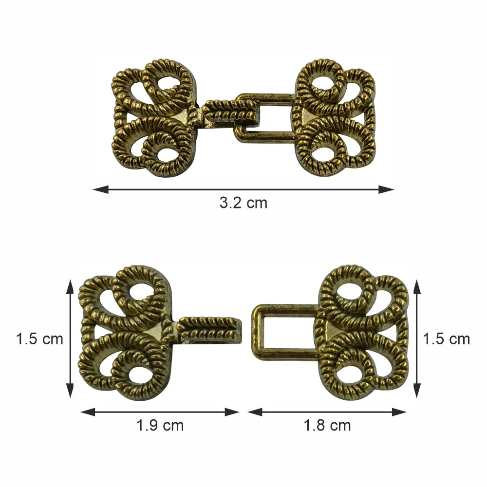 Designer Hook Clasps Metal Closures for Clothing for Men/Women