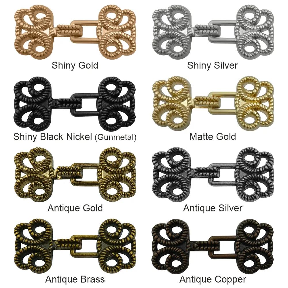 Designer Hook Clasps Metal Closures for Clothing for Men/Women