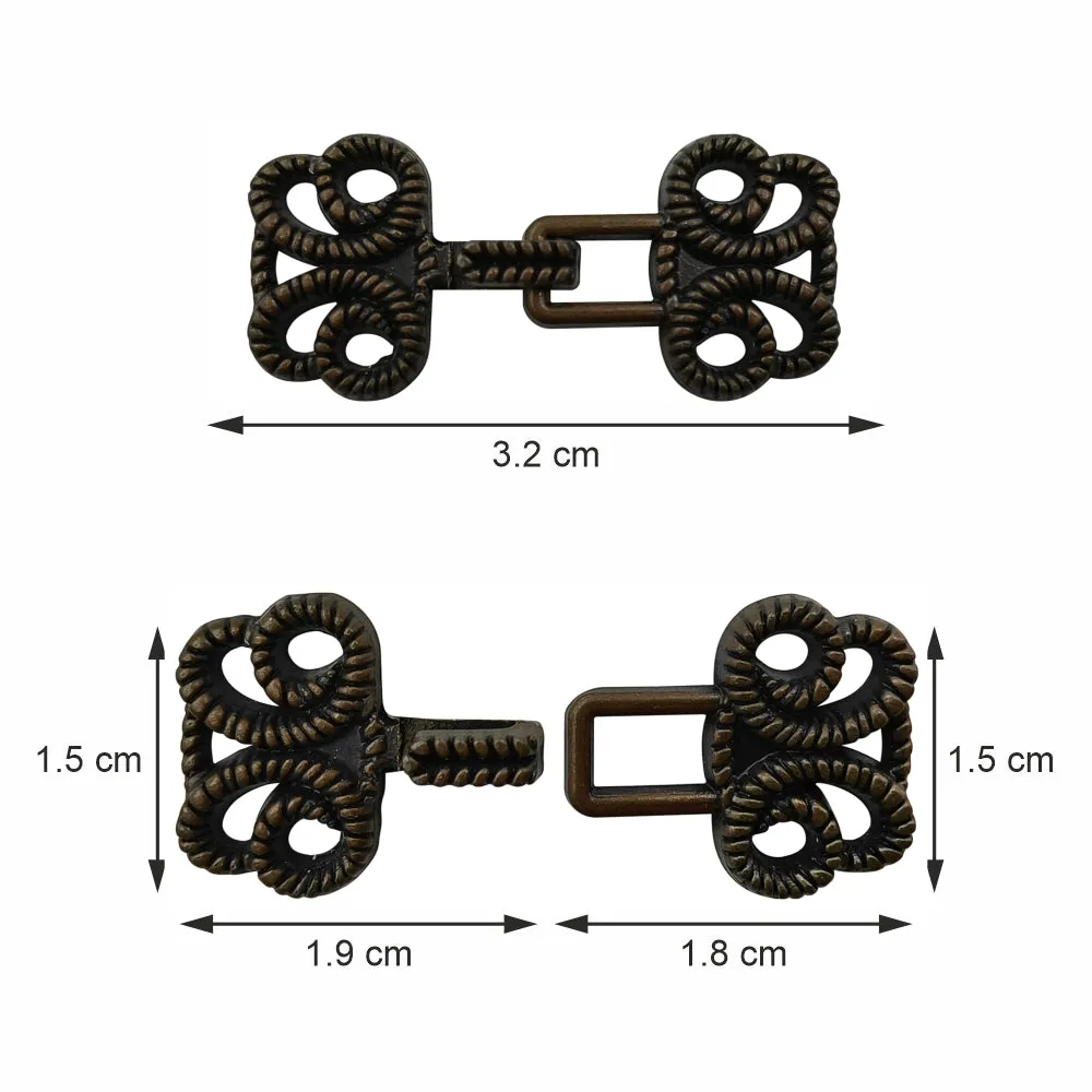 Designer Hook Clasps Metal Closures for Clothing for Men/Women