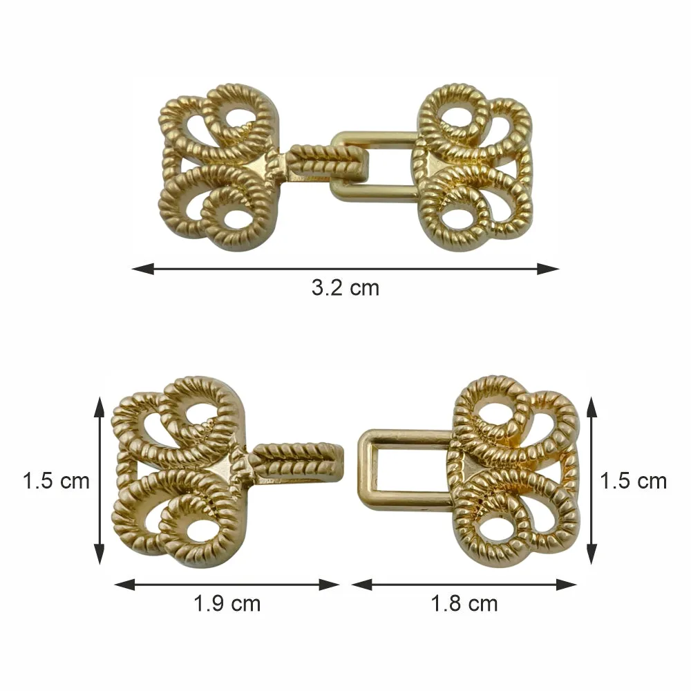 Designer Hook Clasps Metal Closures for Clothing for Men/Women