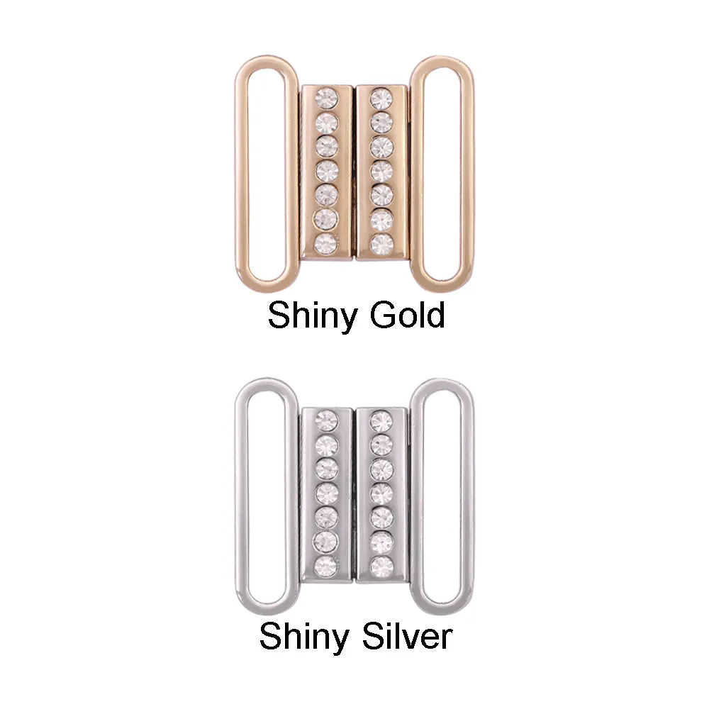 Easy Openable Shiny Diamond Closure Clasp Belt Buckle