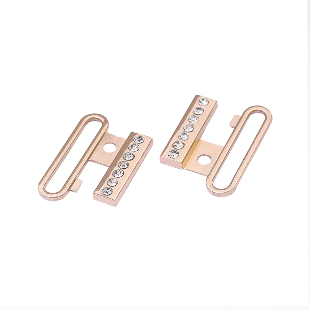 Easy Openable Shiny Diamond Closure Clasp Belt Buckle