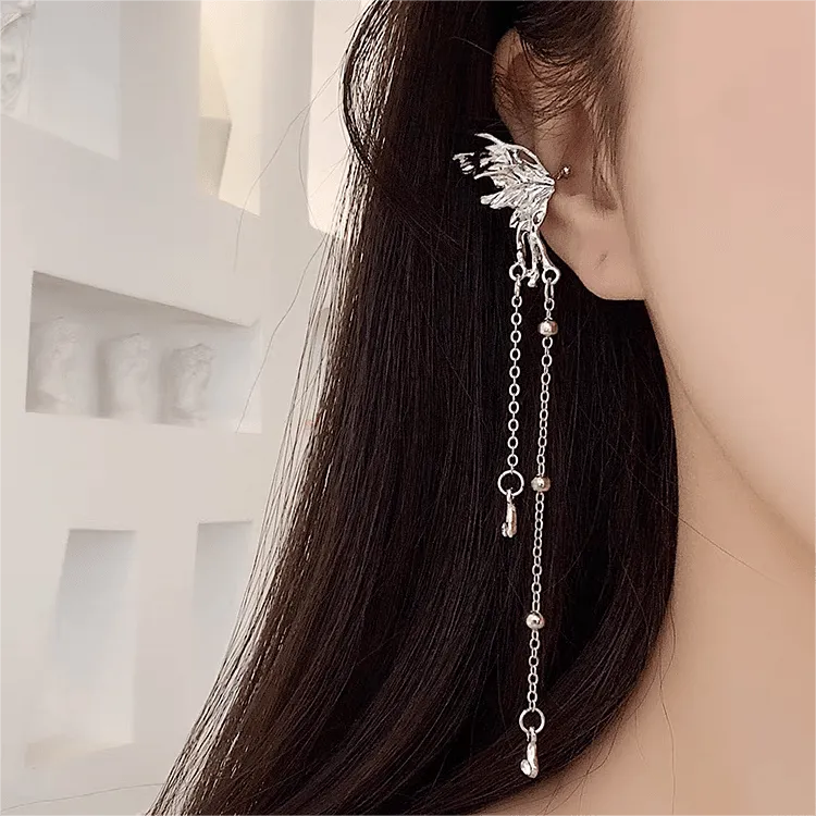 Elegant Angel Wings Butterfly Dangle Earrings