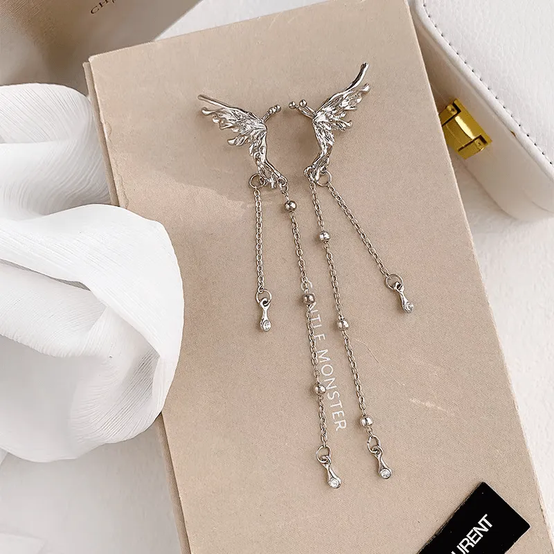 Elegant Angel Wings Butterfly Dangle Earrings