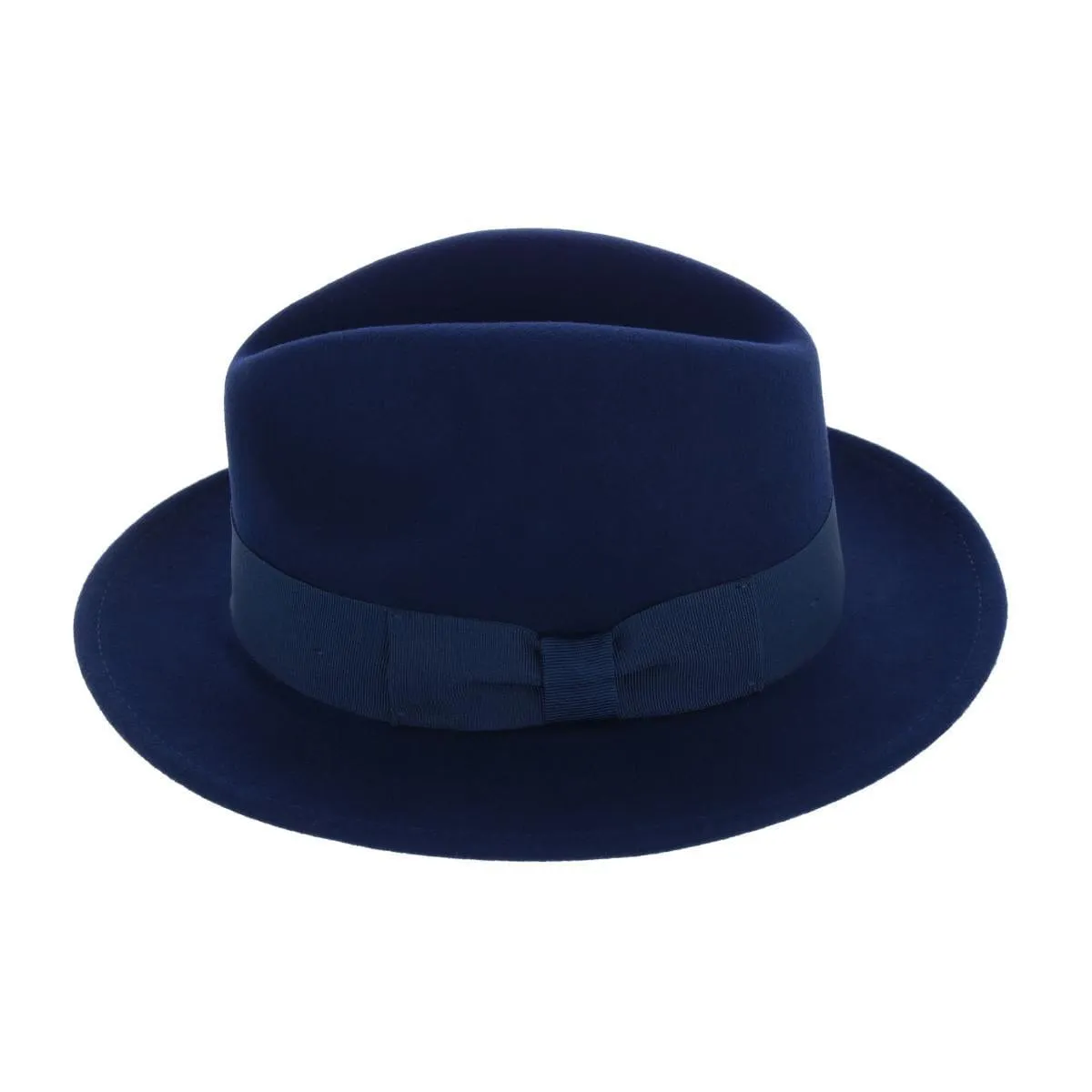 Epoch Hats Company Men's Wool Felt Fedora with Grosgrain Bow Hatband