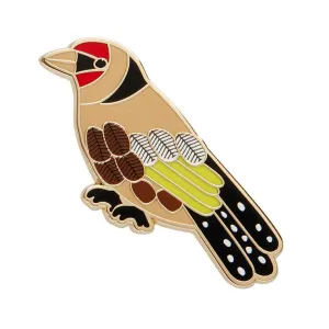 Erstwilder Go for Goldfinch Enamel Pin