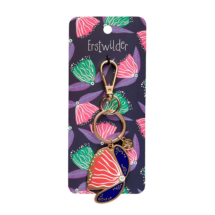 Erstwilder x Lauren Rogers - Fervent Feather Flower Enamel Keyring