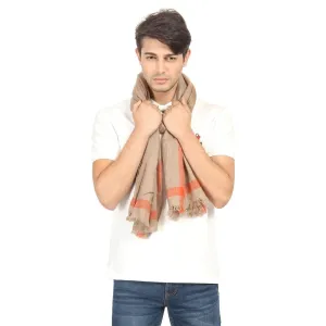 FabSeasons Brown Solid Unisex Woolen Scarf