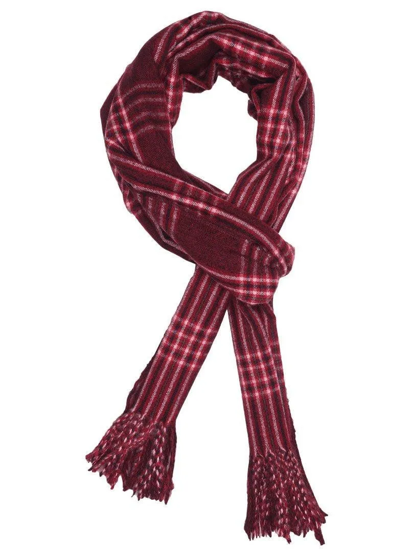 FabSeasons Designer Maroon Men Woolen Muffler for Winters