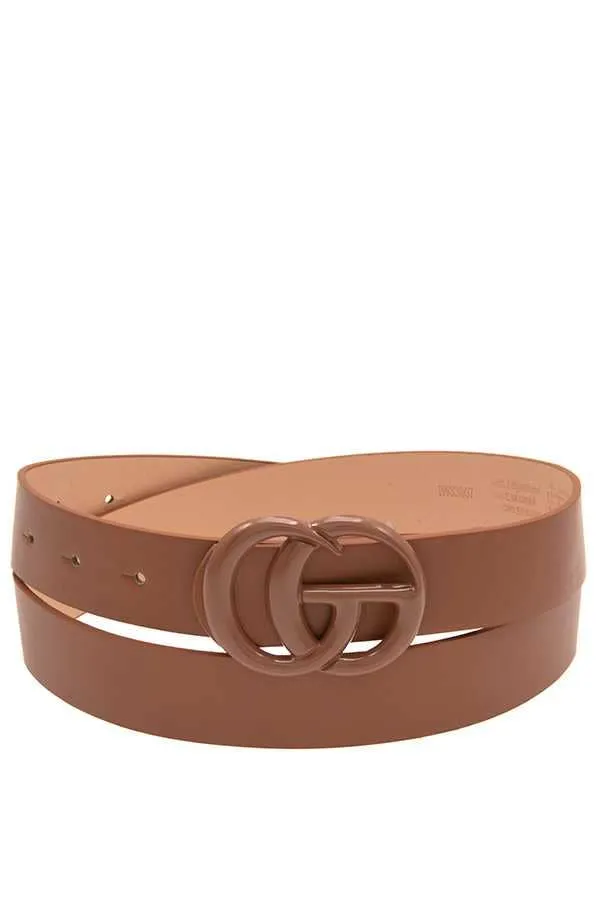 FASHION FAUX LEATHER BELT